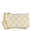 GG Supreme Monogram Key Case Beige Mystic White Oatmeal