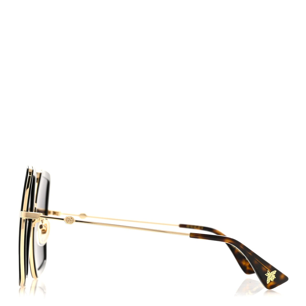 Acetate Oversize Square Frame GG0106S Sunglasses Black