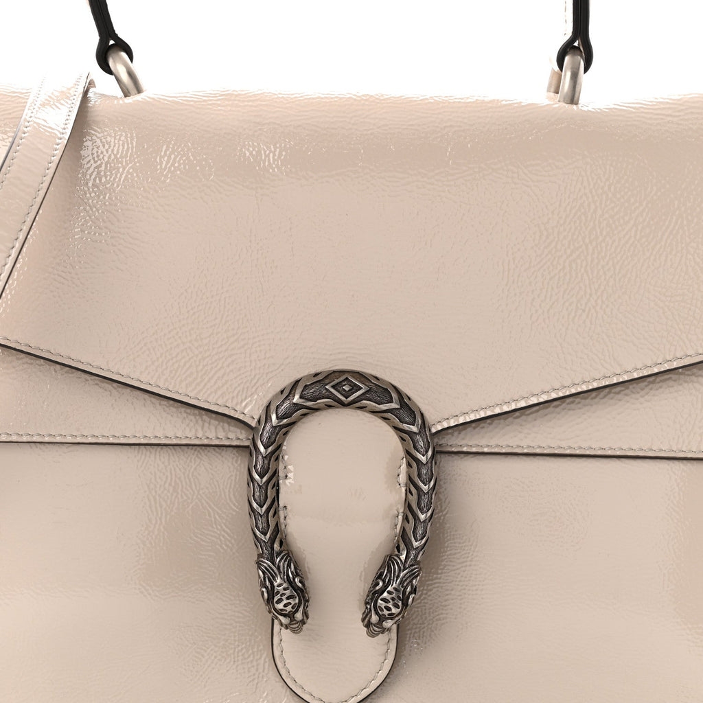 Crinkled Patent Medium Dionysus Top Handle Bag Sphinx