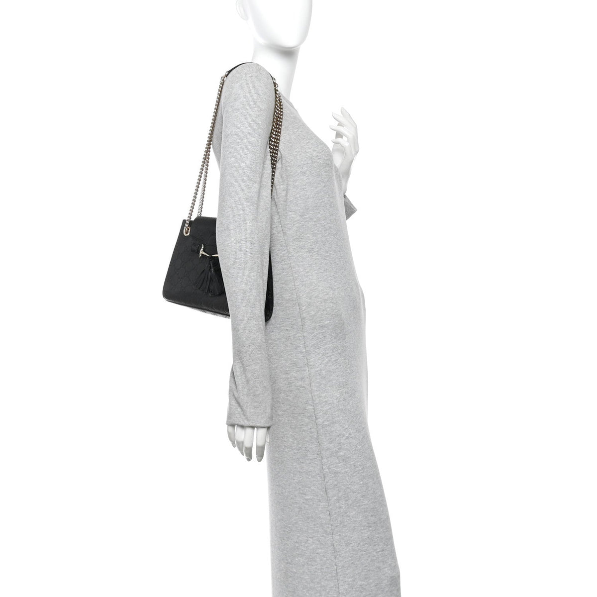 Guccissima Small Emily Shoulder Bag Black