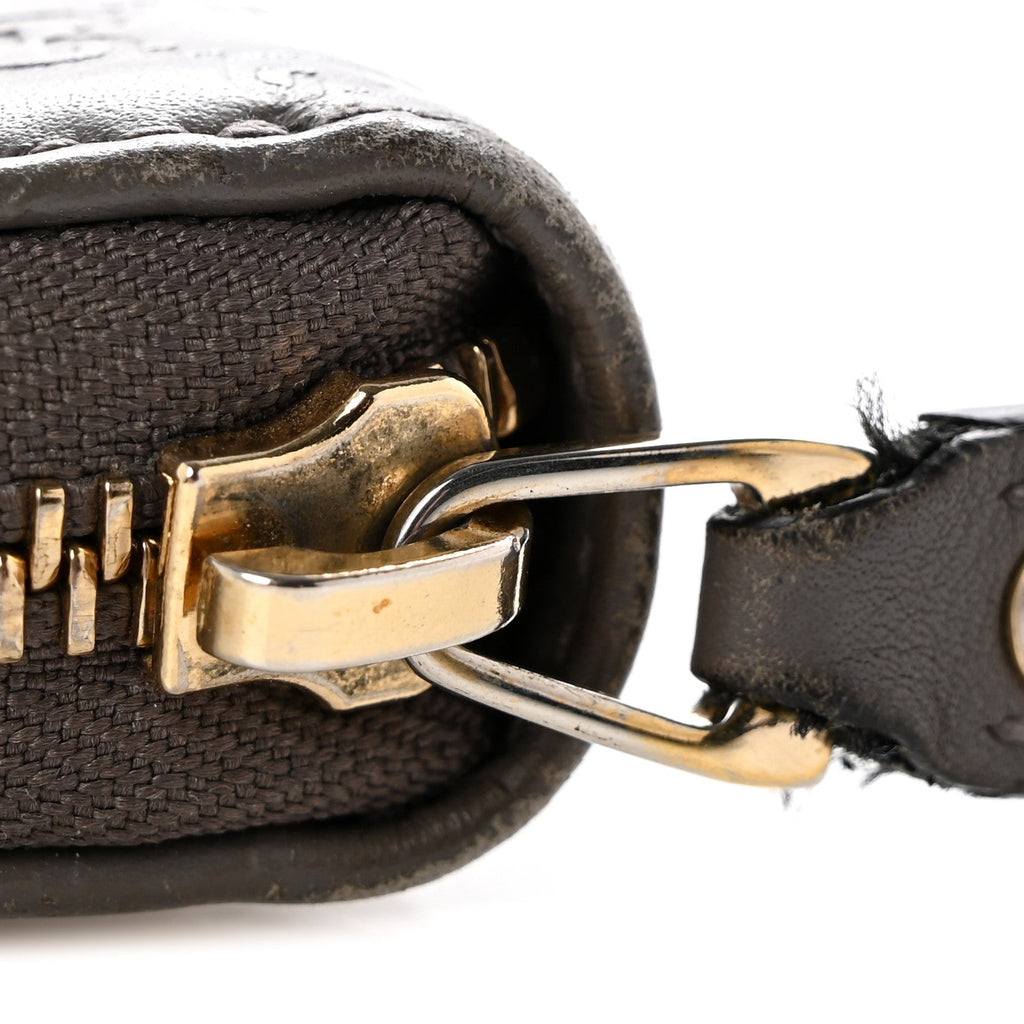 Microguccissima Zip Around Wallet Grey