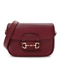 Soft Calfskin Horsebit 1955 Small Shoulder Bag Rosso Ancora