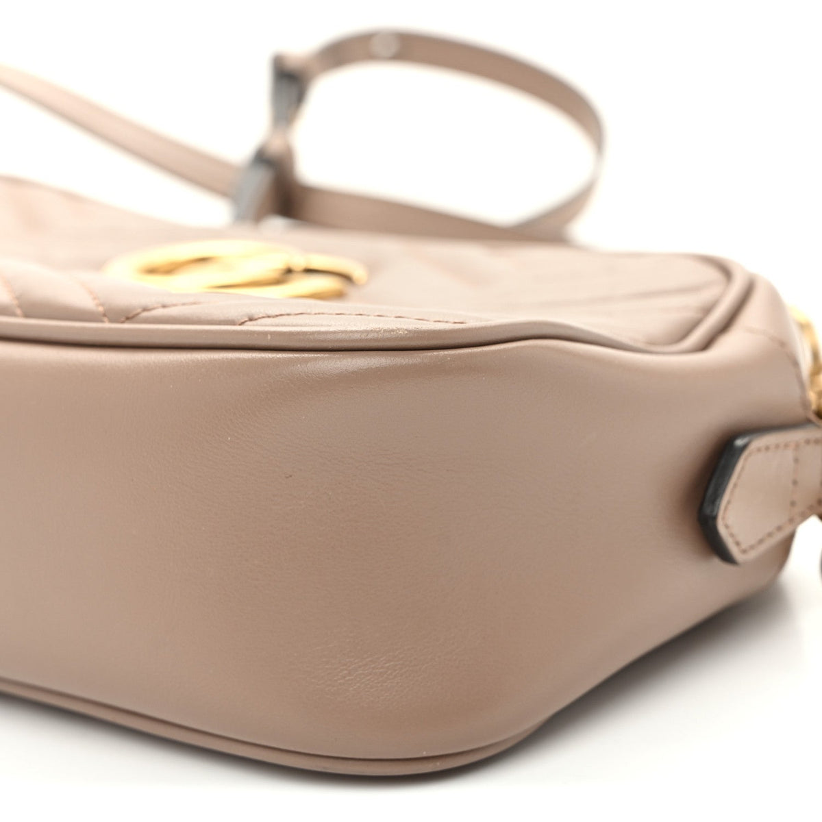 Calfskin Matelasse Small GG Marmont Chain Shoulder Bag Porcelain Rose