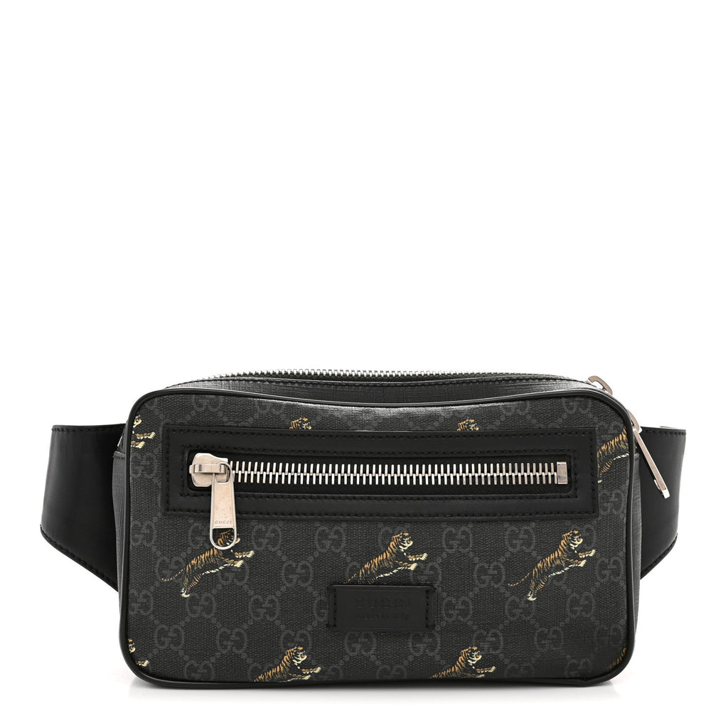 Soft GG Supreme Monogram Tigers Belt Bag Black Multicolor