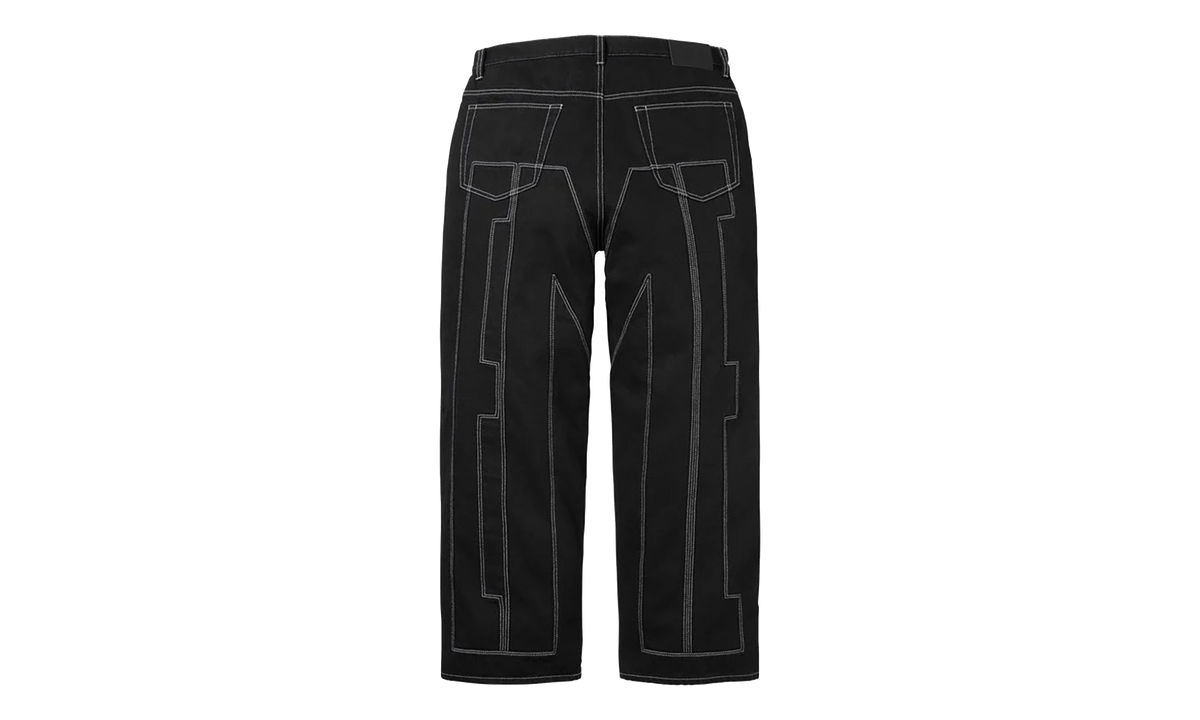 Inset Spellout Baggy Jean "SS26 - Black" SU27676
