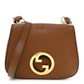 Roxy Calfskin Web Medium Blondie Shoulder Flap Bag Cuir