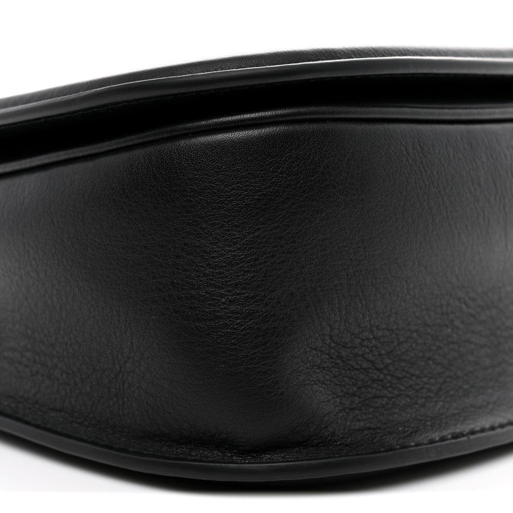 Calfskin Large Blondie Top Handle Bag Black