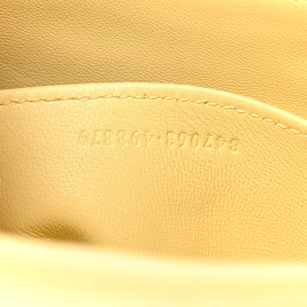 Calfskin Horsebit 1955 Aura Small Shoulder Bag Yellow