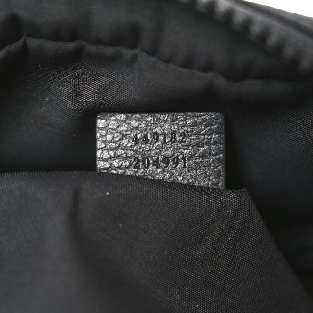 Nylon Monogram Fanny Pack Belt Bag Black