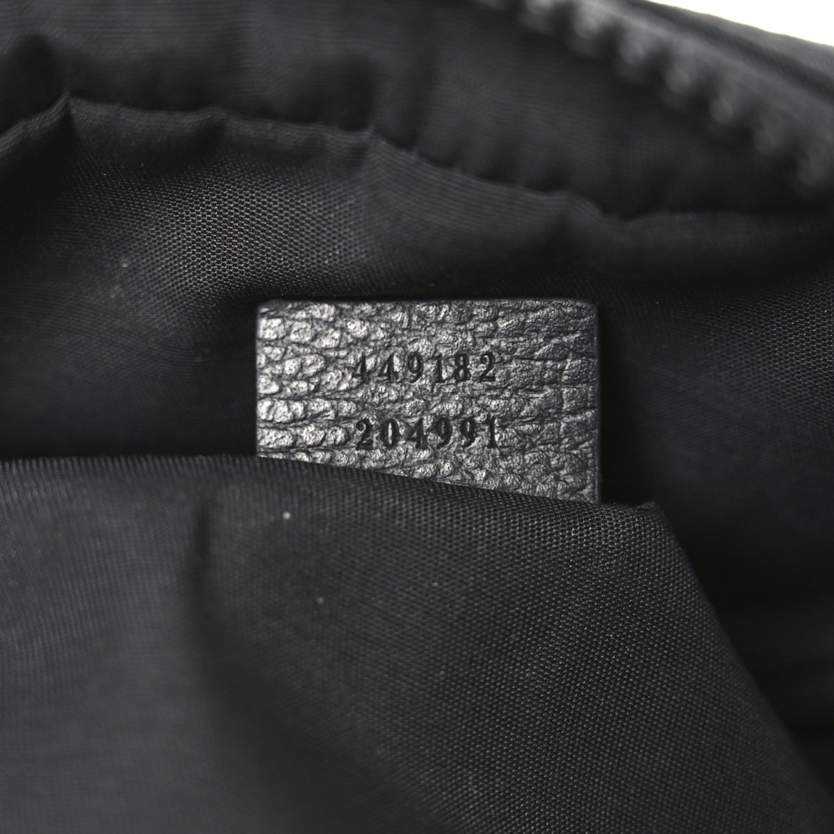 Nylon Monogram Fanny Pack Belt Bag Black