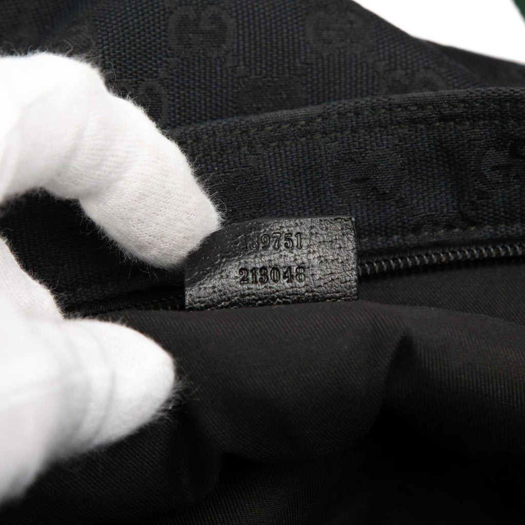 Front Pocket Web Messenger GG Canvas Medium