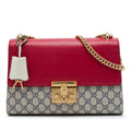 Padlock Shoulder Bag GG Coated Canvas and Leather Medium
