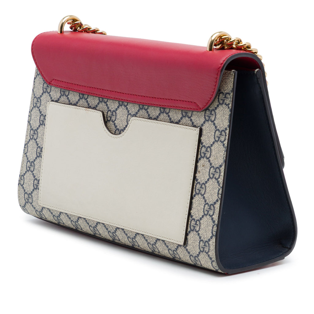 Padlock Shoulder Bag GG Coated Canvas and Leather Medium