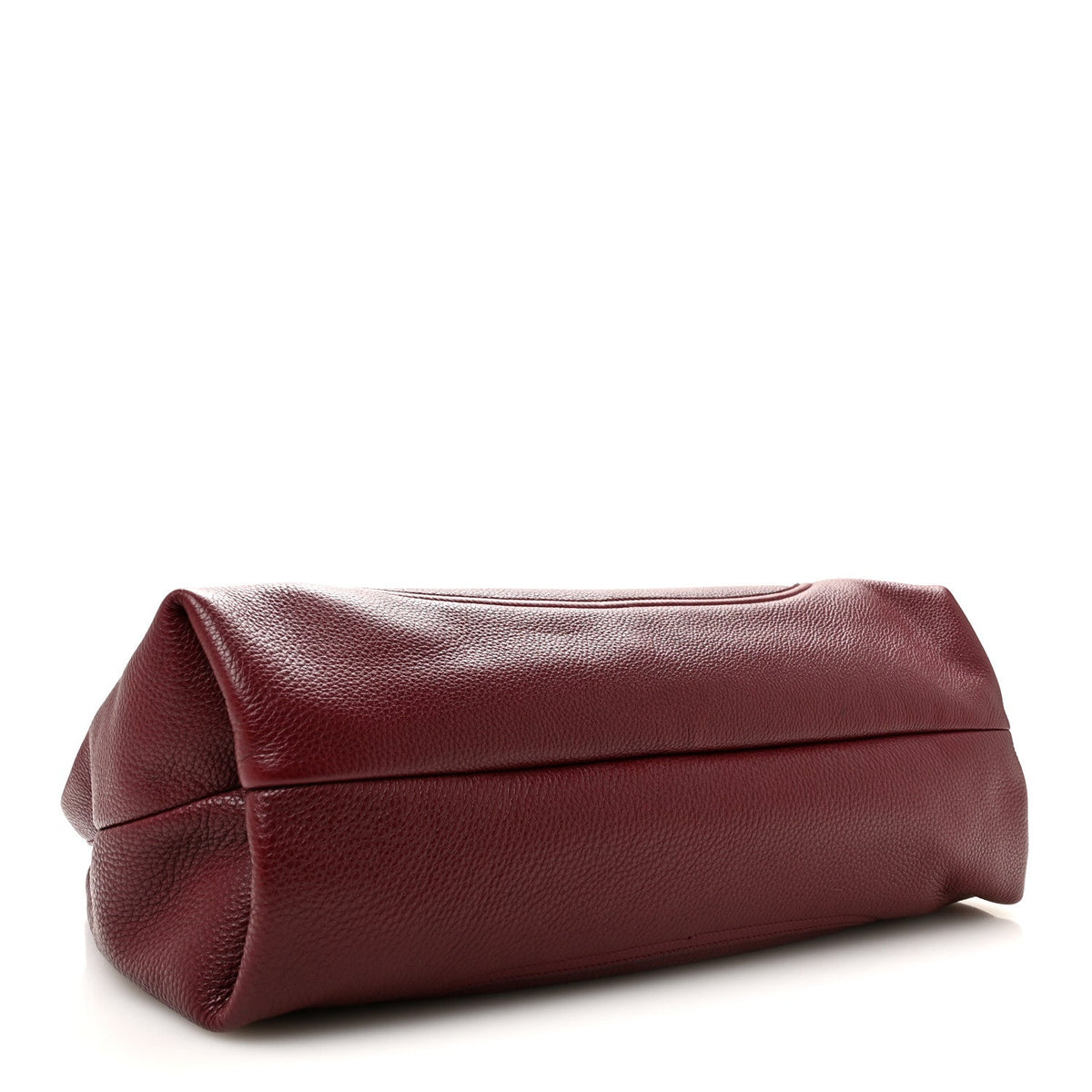 Grained Calfskin Softbit Maxi Shoulder Bag Rosso Ancora