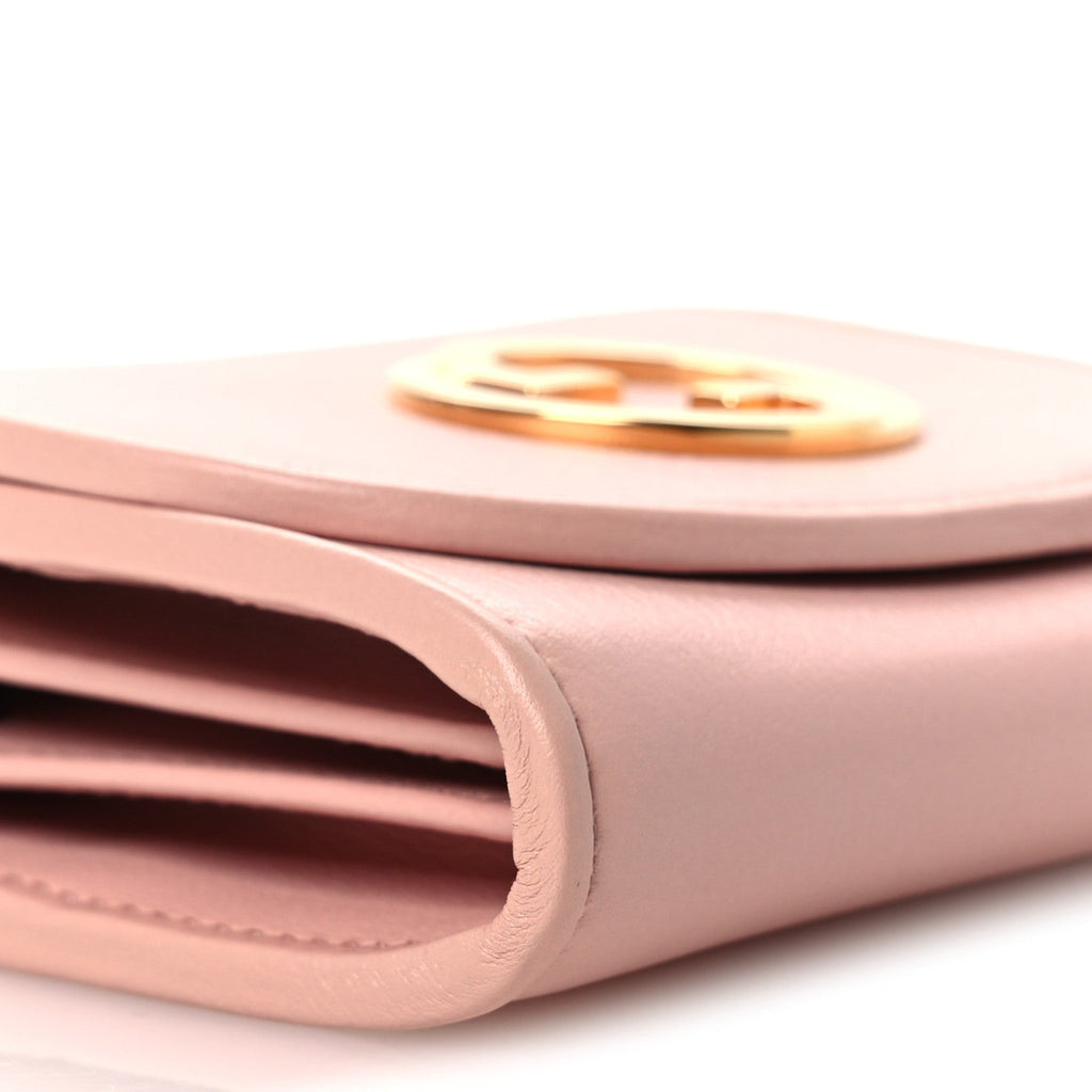 Roxy Calfskin Medium Blondie Chain Wallet Powder Pink