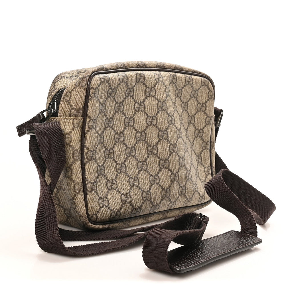 GG Plus Monogram Shoulder Bag Dark Brown