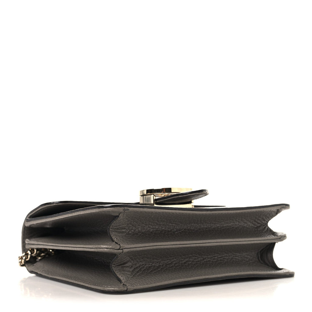 Dollar Calfskin Small Interlocking G Shoulder Bag Loess