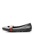 Calfskin Bayadere Bee Ballerina Flats 35.5 Black
