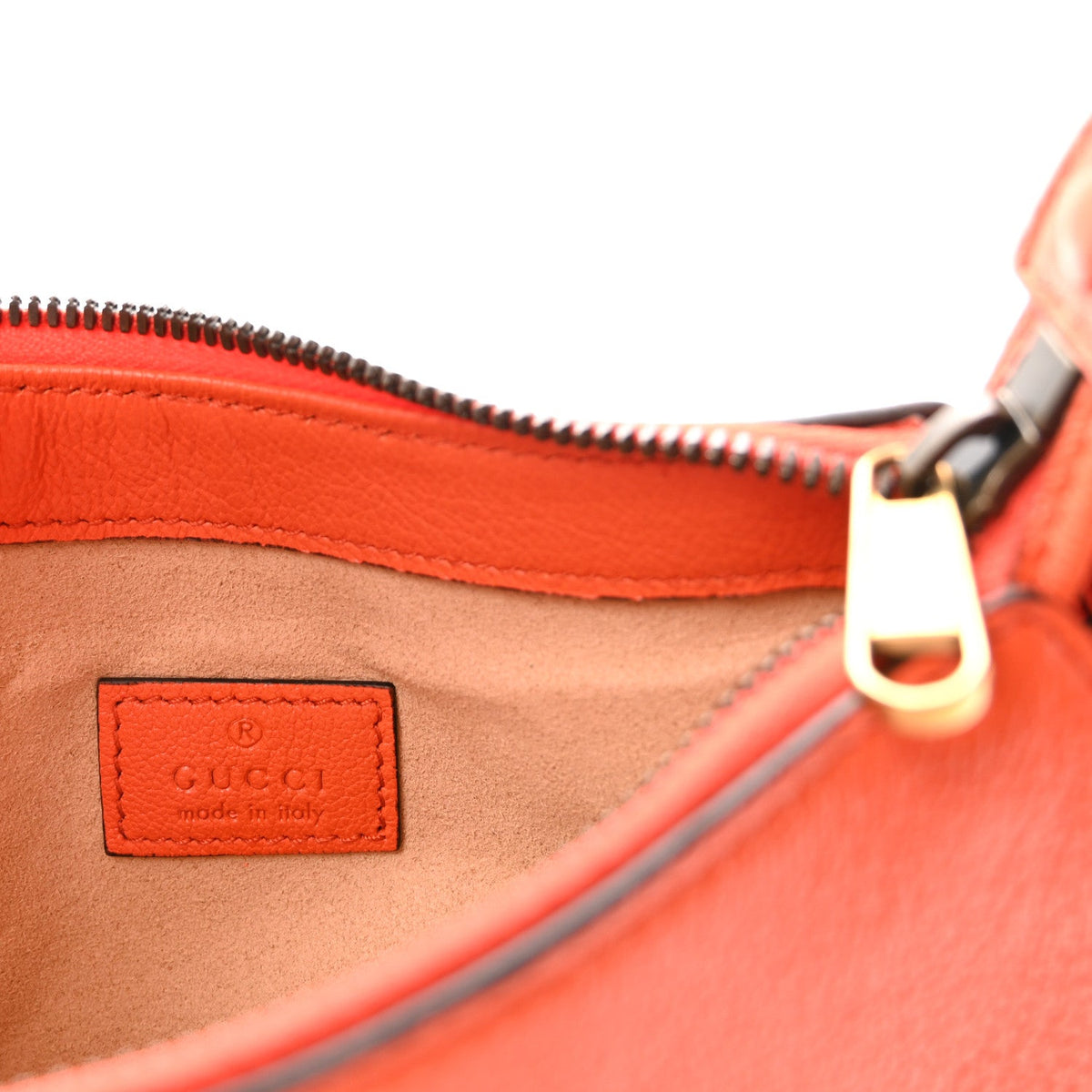 Goatskin Mini Aphrodite Shoulder Bag Orange