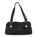 Monogram Medium Charmy Shoulder Bag Black