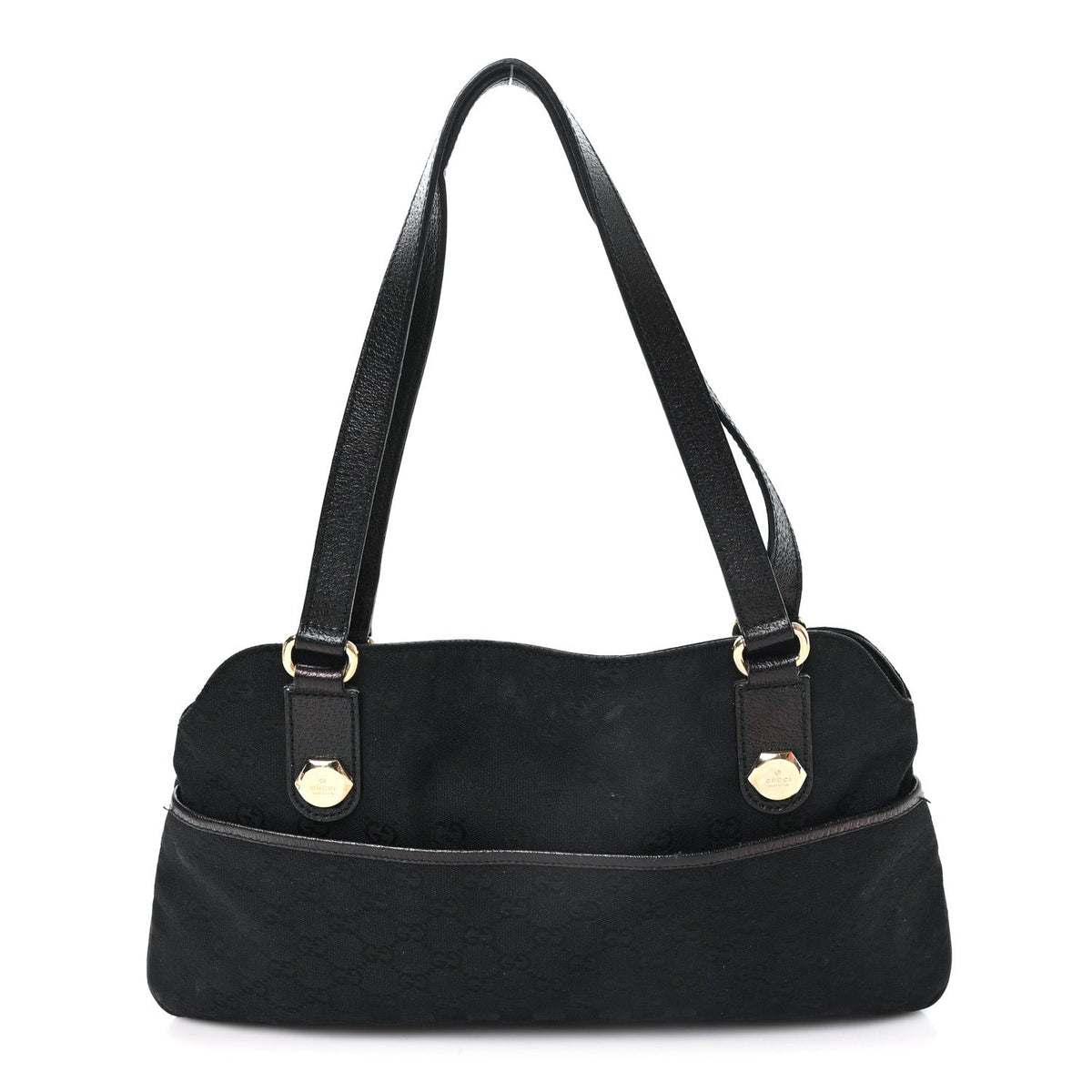 Monogram Medium Charmy Shoulder Bag Black