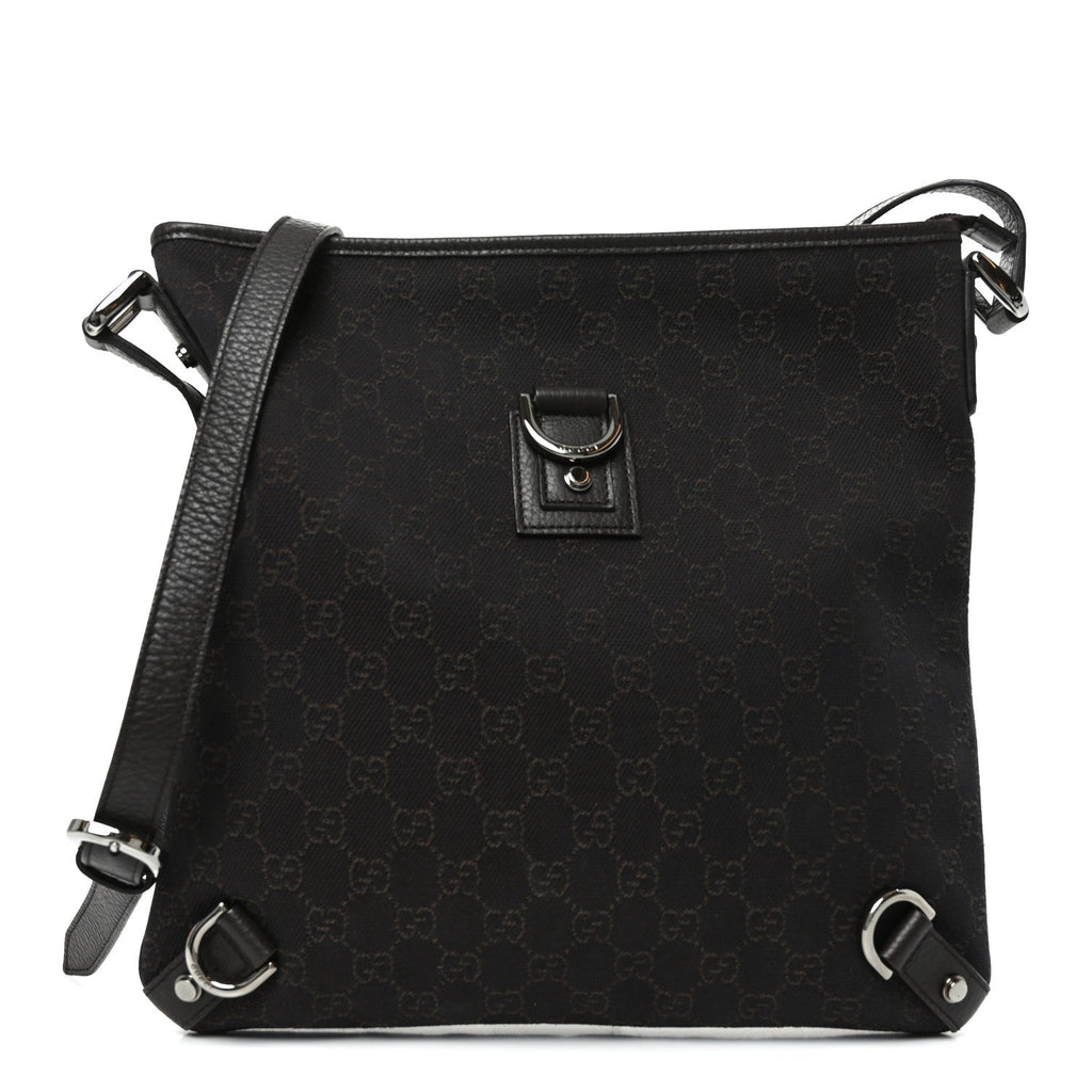 Denim Monogram Abbey Messenger Bag Dark Brown