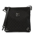 Denim Monogram Abbey Messenger Bag Dark Brown