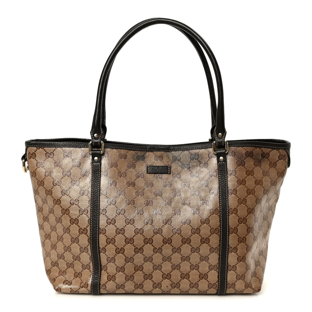 Crystal Monogram Medium Joy Tote Beige Ebony Testa Di Moro