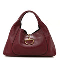 Grained Calfskin Softbit Maxi Shoulder Bag Rosso Ancora