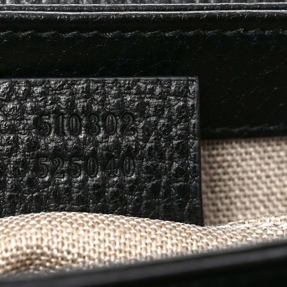 Dollar Calfskin Interlocking G Top Handle Shoulder Bag Black
