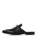Glamour Calfskin Guccissima Womens Princetown Slippers 37.5 Black
