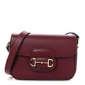 Arabella Calfskin Horsebit 1955 Shoulder Bag Rosso Ancora