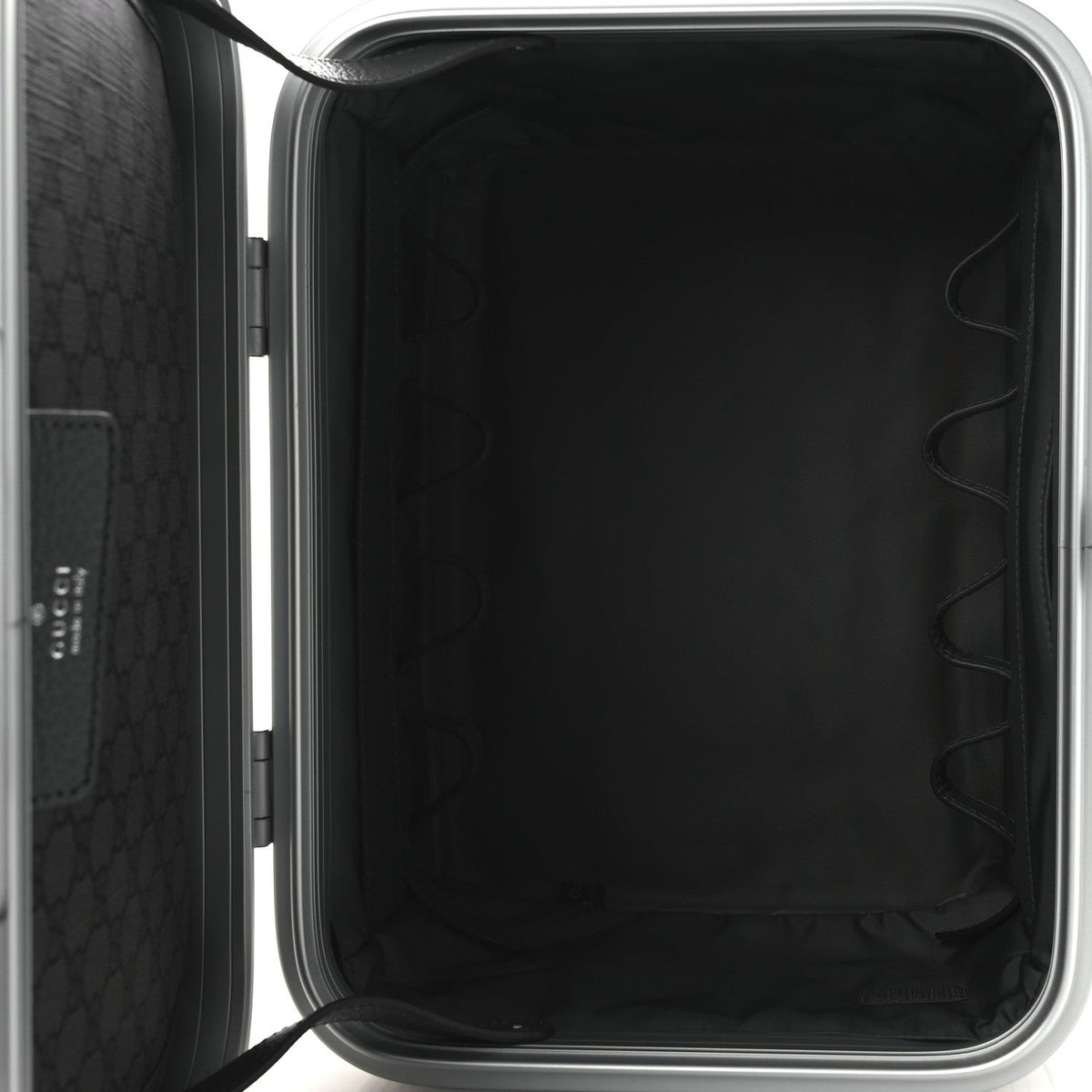 GG Supreme Monogram Aluminum Porter Beauty Case Silver