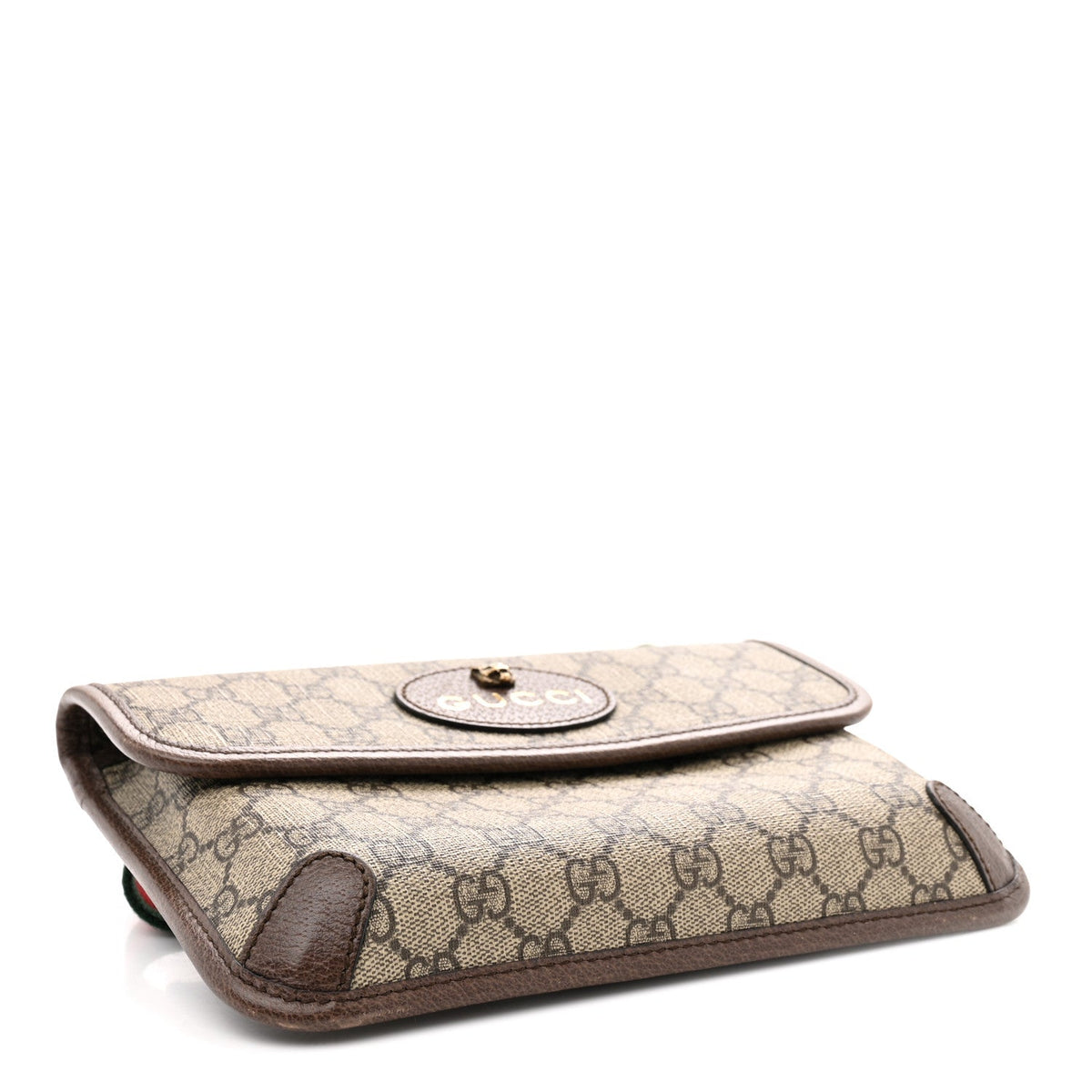 GG Supreme Monogram Neo Vintage Web Belt Bag Brown