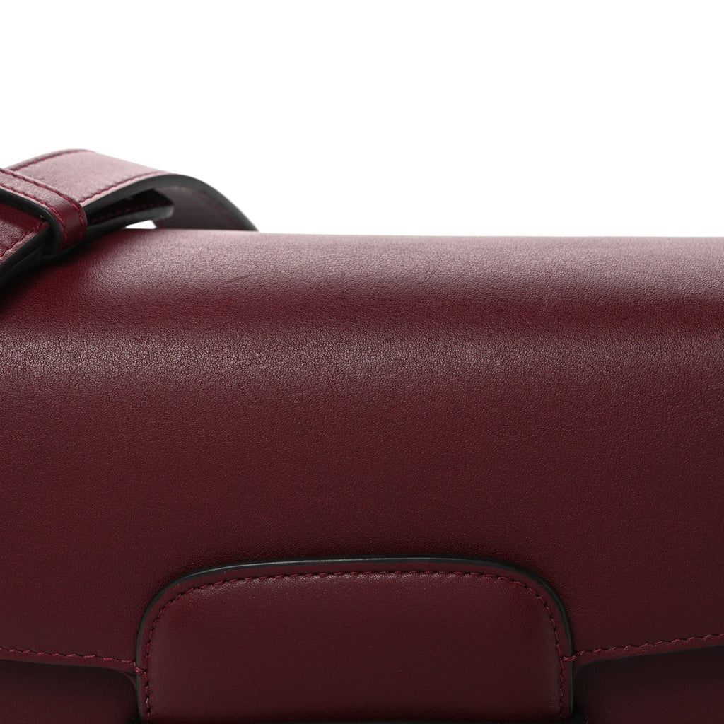Arabella Calfskin Horsebit 1955 Shoulder Bag Rosso Ancora