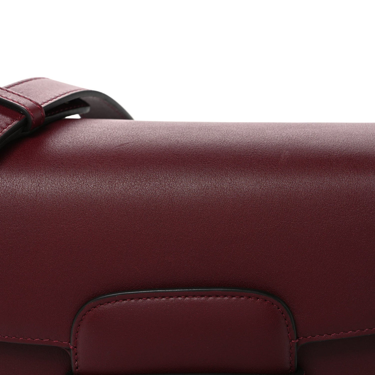 Arabella Calfskin Horsebit 1955 Shoulder Bag Rosso Ancora