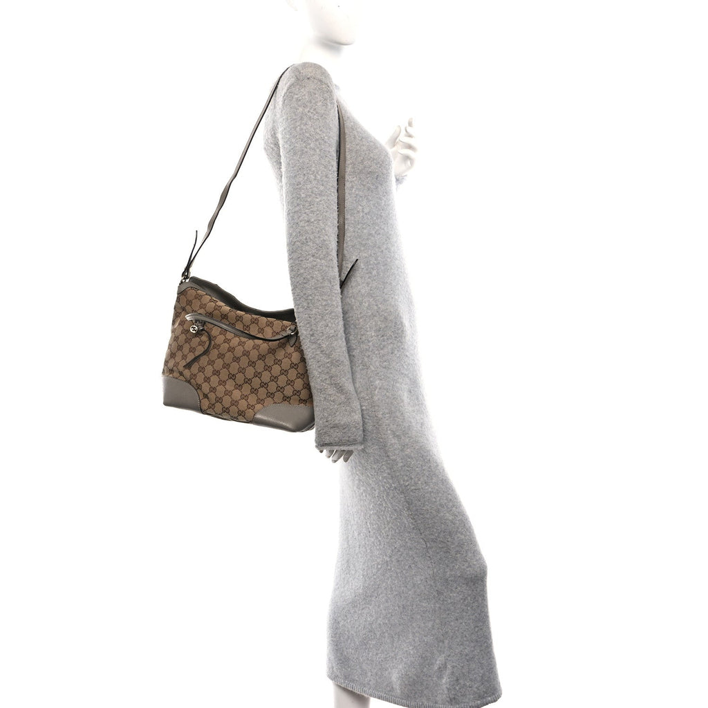 Monogram Medium Bree Foldover Tote Beige