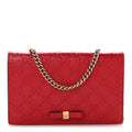 Guccissima Signature Bowy Chain Wallet Hibiscus Red