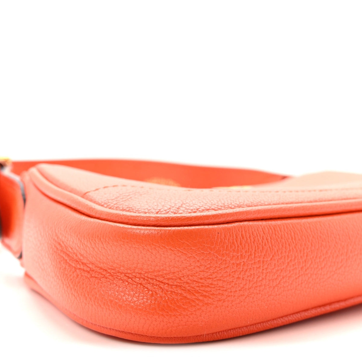 Goatskin Mini Aphrodite Shoulder Bag Orange
