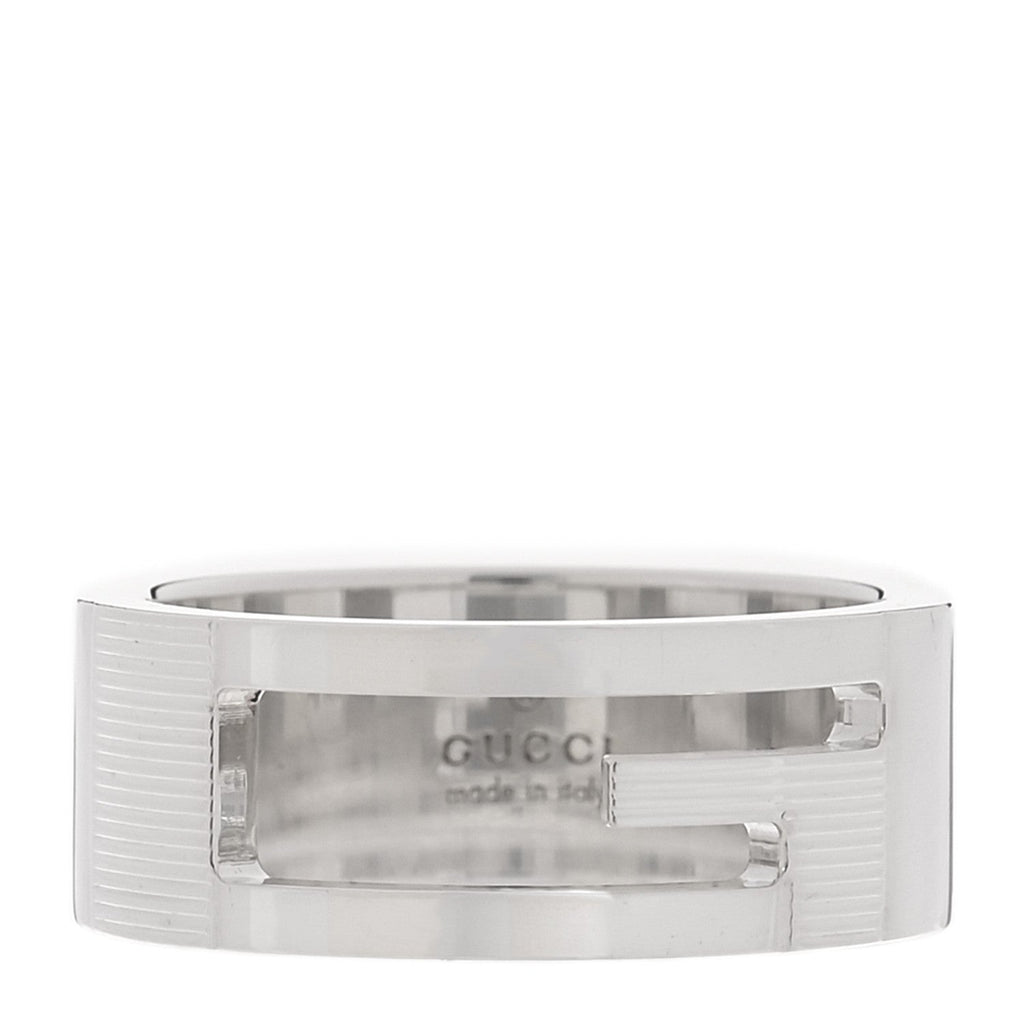 Sterling Silver G Cutout Ring 55 7.25