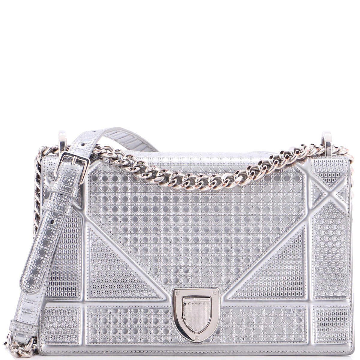 Diorama Flap Bag Cannage Embossed Calfskin Medium