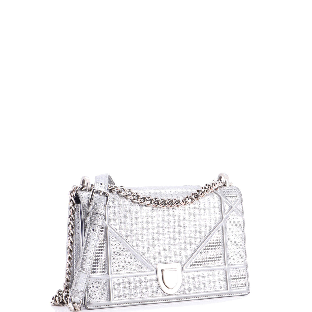 Diorama Flap Bag Cannage Embossed Calfskin Medium