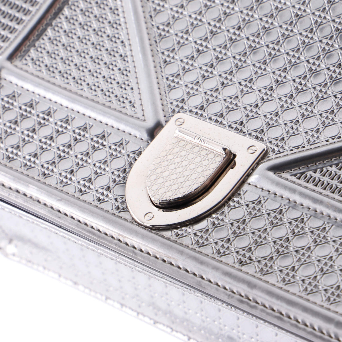 Diorama Flap Bag Cannage Embossed Calfskin Medium