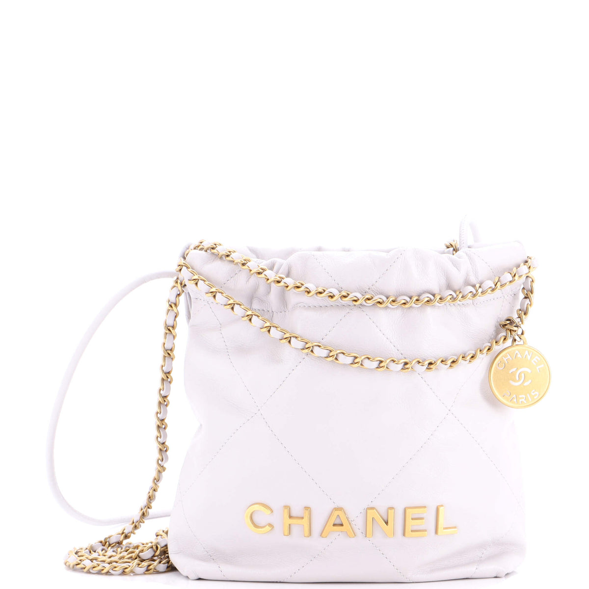 22 Chain Hobo Quilted Calfskin Mini