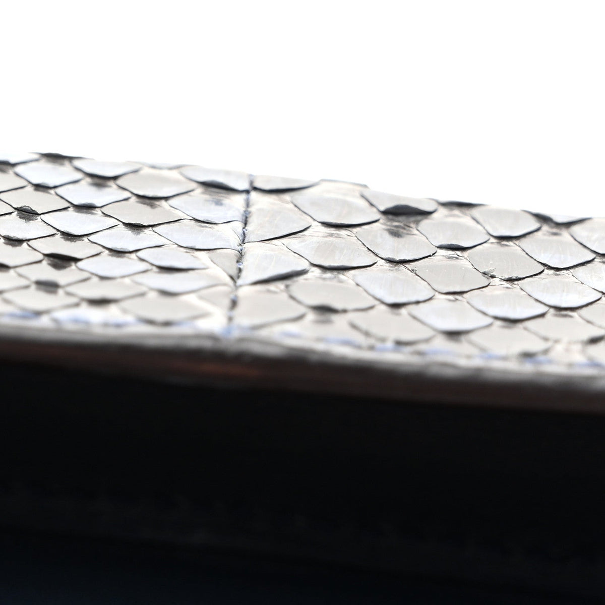 Python Lady Lock Clutch Blue