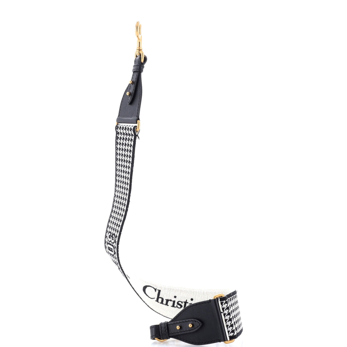30 Montaigne Shoulder Strap Houndstooth Canvas