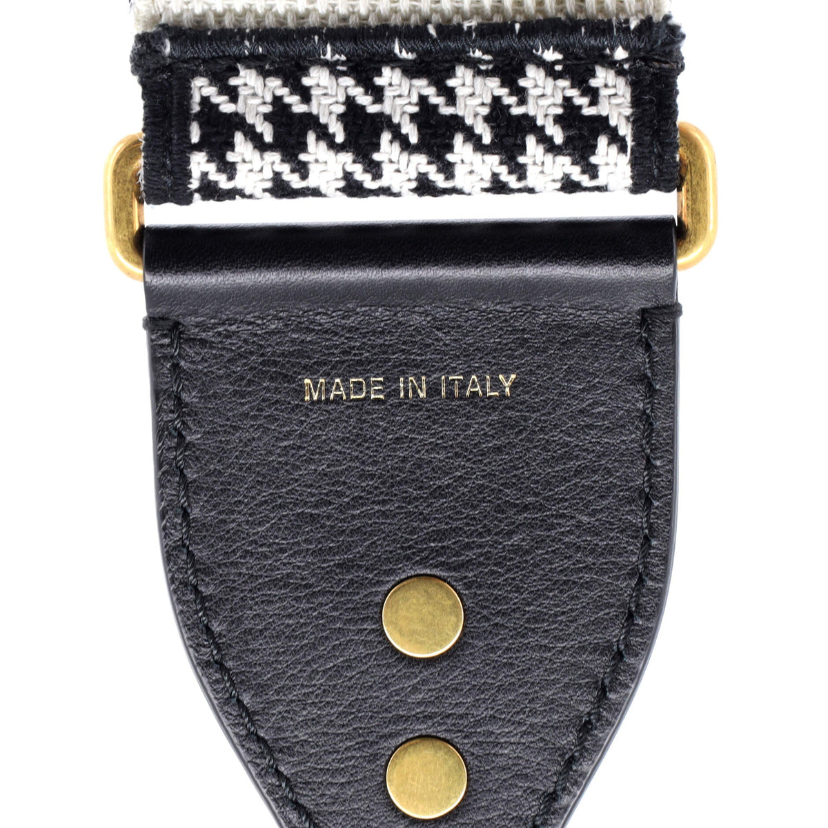 30 Montaigne Shoulder Strap Houndstooth Canvas