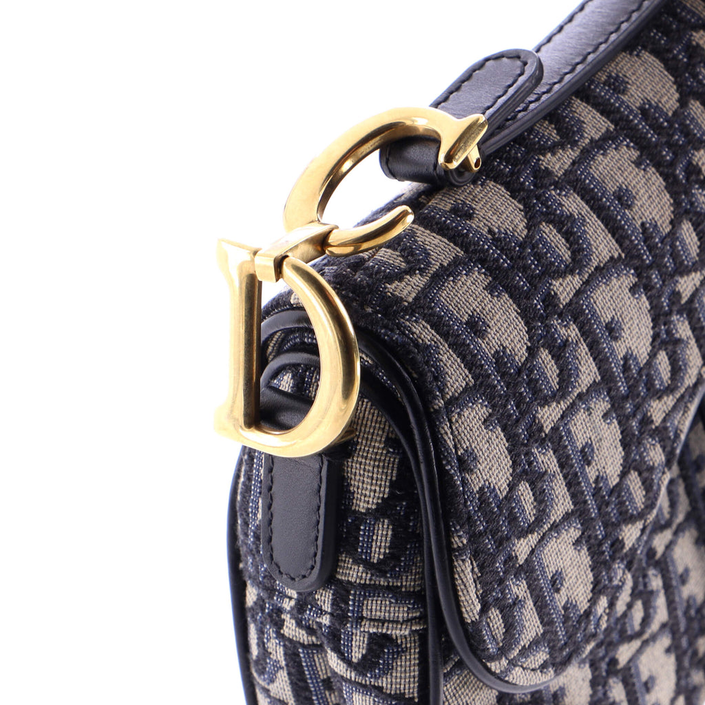 Saddle Handbag Oblique Canvas Mini