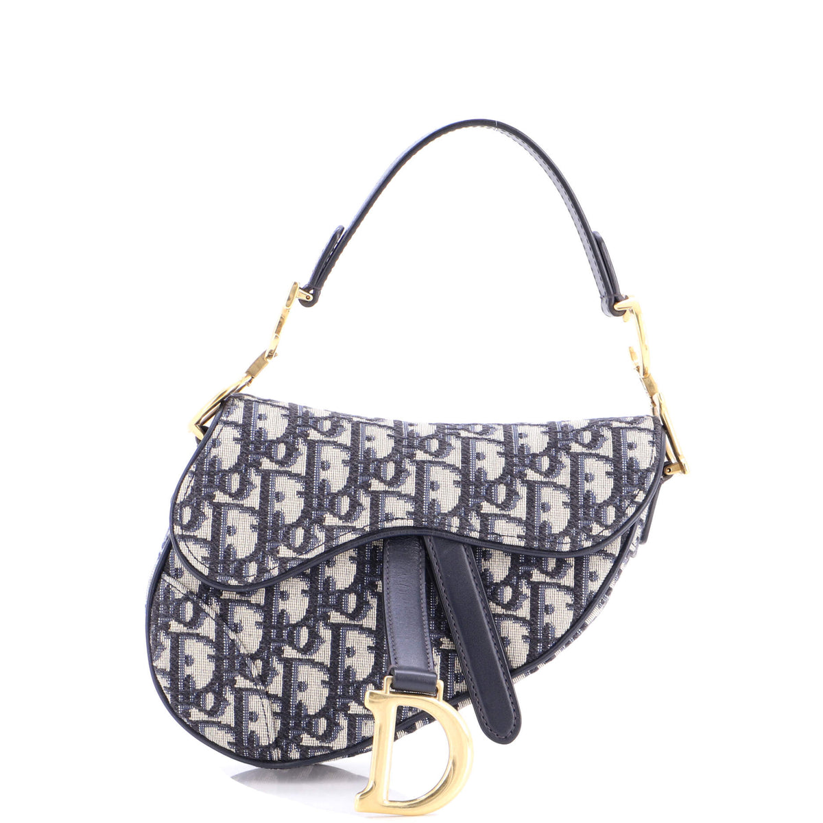 Saddle Handbag Oblique Canvas Mini