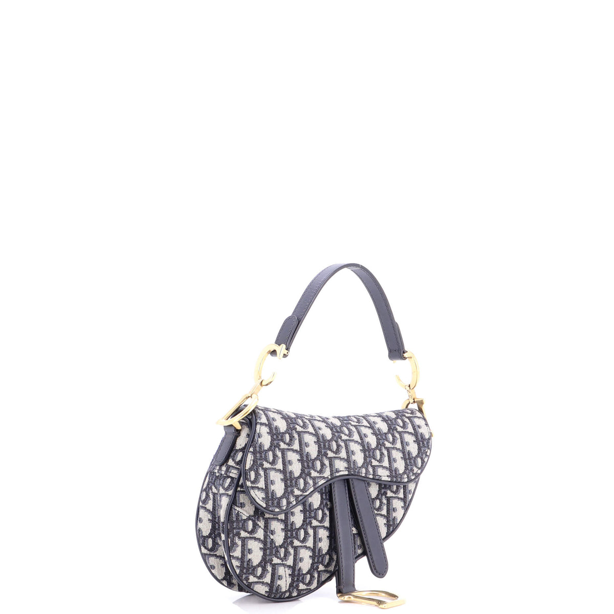 Saddle Handbag Oblique Canvas Mini